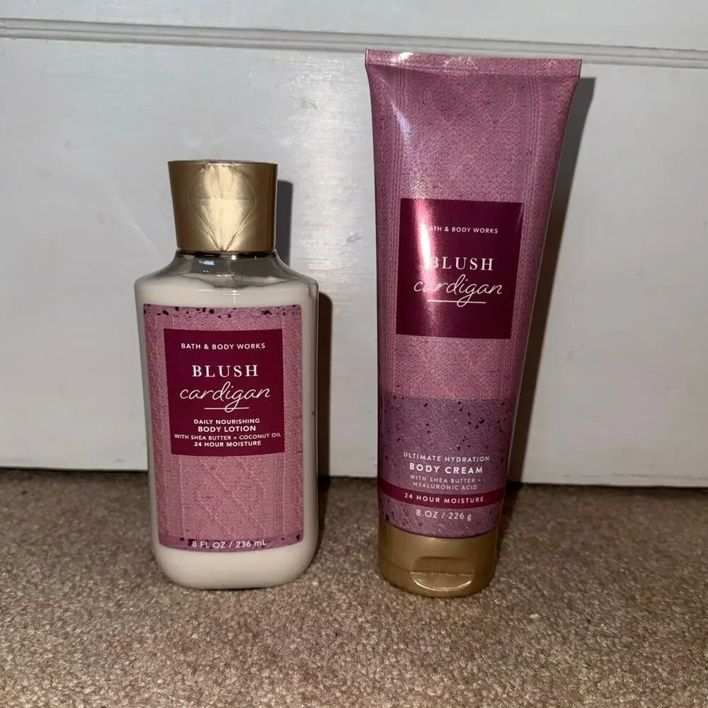 New Bath & Body Works Blush Cardigan Set